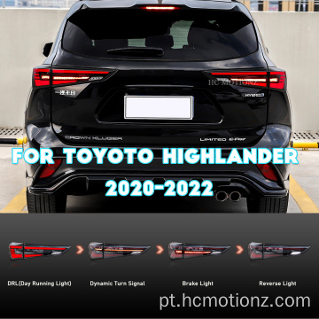 HCMOTIONZ 2014-2019 Lâmpada traseira Toyota Highlander